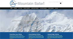 Desktop Screenshot of mountainsafarinepal.com