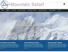 Tablet Screenshot of mountainsafarinepal.com